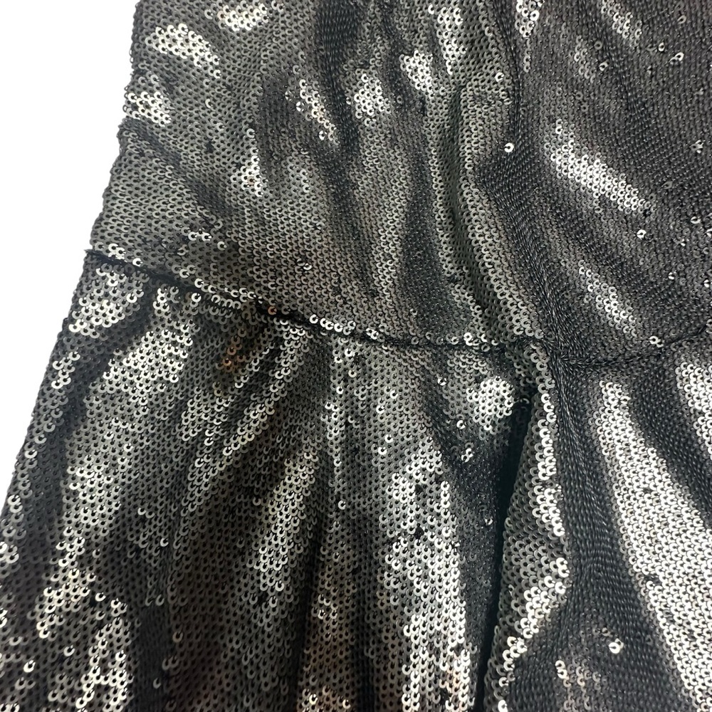 NWOT Free People Munuka Gun Metal Gray Sequin Mini Dress S - Picture 8 of 14
